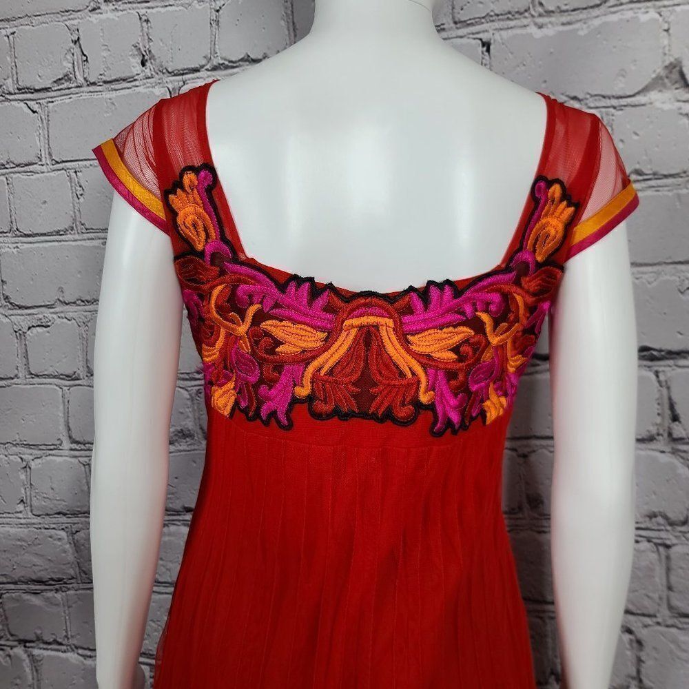 Colorful Embossed Dress, Size Small - Picture 4 of 10